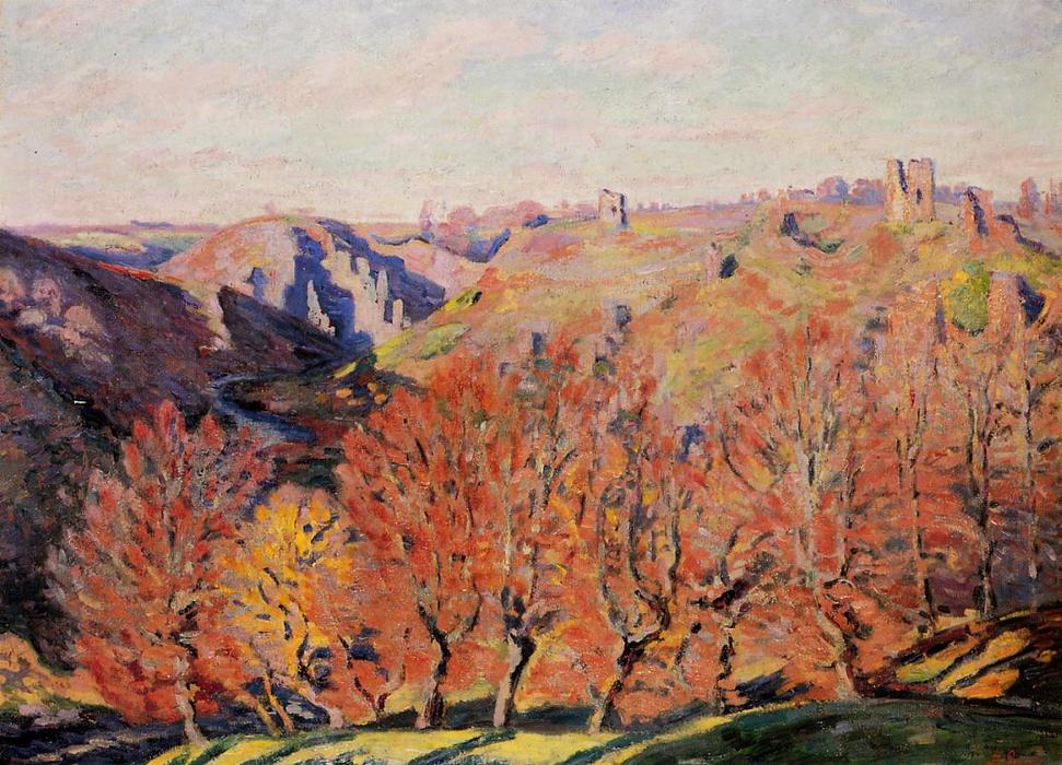 Wikioo.org - The Encyclopedia of Fine Arts - Painting, Artwork by Jean Baptiste Armand Guillaumin - The Ruins at Crozant