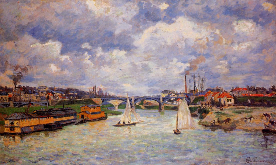 Wikioo.org - The Encyclopedia of Fine Arts - Painting, Artwork by Jean Baptiste Armand Guillaumin - The Seine at Charenton 2