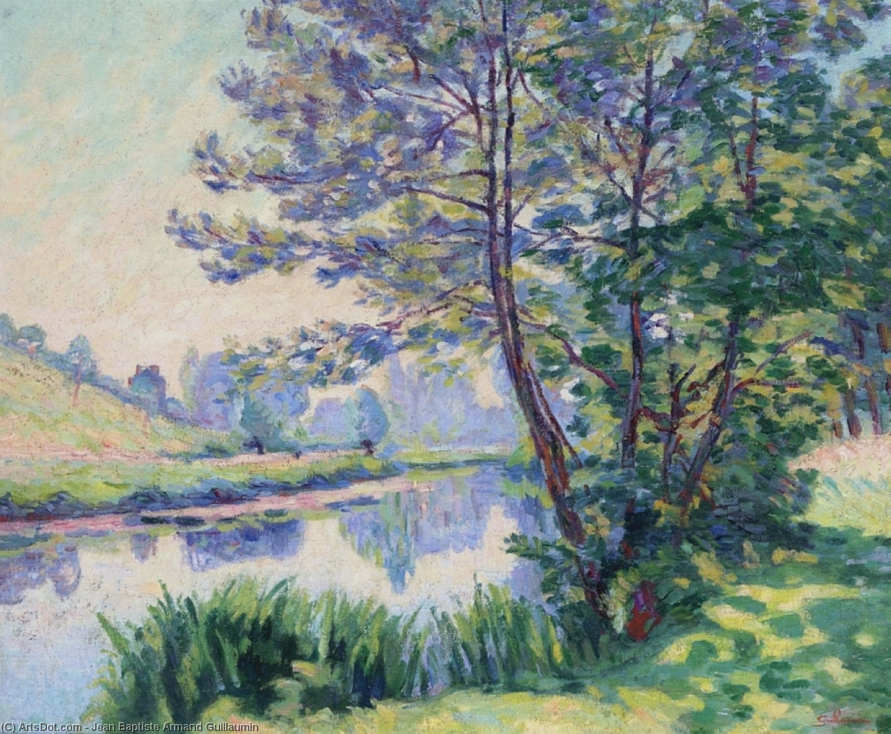 Wikioo.org - The Encyclopedia of Fine Arts - Painting, Artwork by Jean Baptiste Armand Guillaumin - Villiers-sur-Morin