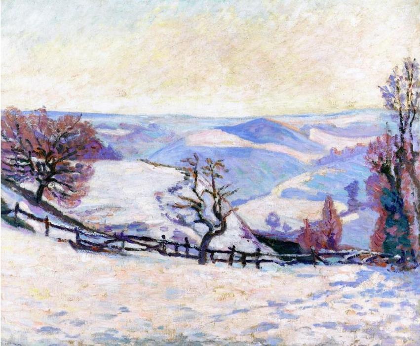 Wikioo.org - The Encyclopedia of Fine Arts - Painting, Artwork by Jean Baptiste Armand Guillaumin - White Frost at Puy Barriou
