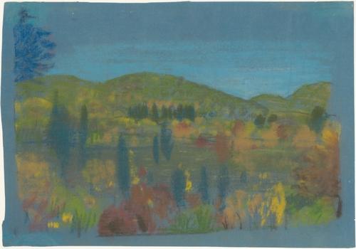 WikiOO.org - Encyclopedia of Fine Arts - Malba, Artwork Arthur Bowen Davies - Across the Valley