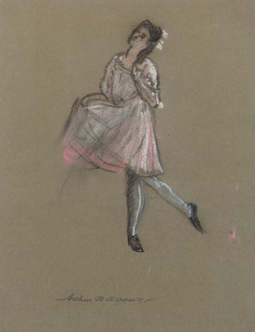 WikiOO.org - Encyclopedia of Fine Arts - Maleri, Artwork Arthur Bowen Davies - Ballerina