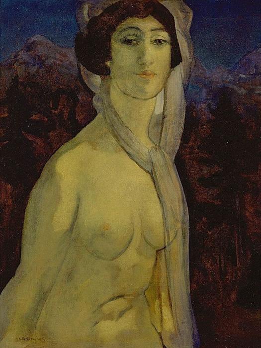 WikiOO.org - Encyclopedia of Fine Arts - Maľba, Artwork Arthur Bowen Davies - Dramatical