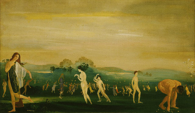 WikiOO.org - Encyclopedia of Fine Arts - Maleri, Artwork Arthur Bowen Davies - Elysian Fields