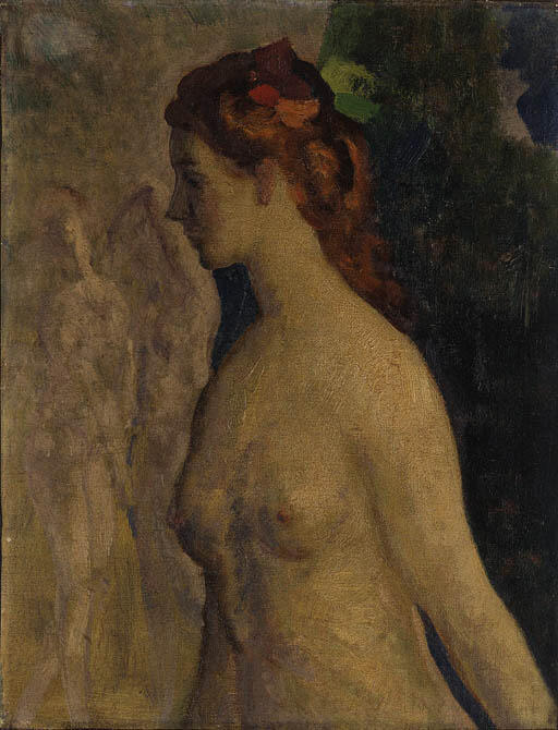 Wikioo.org - The Encyclopedia of Fine Arts - Painting, Artwork by Arthur Bowen Davies - Isolde and Maytime; two works