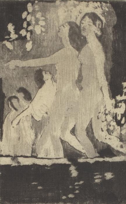 WikiOO.org - Encyclopedia of Fine Arts - Maľba, Artwork Arthur Bowen Davies - Nocturne