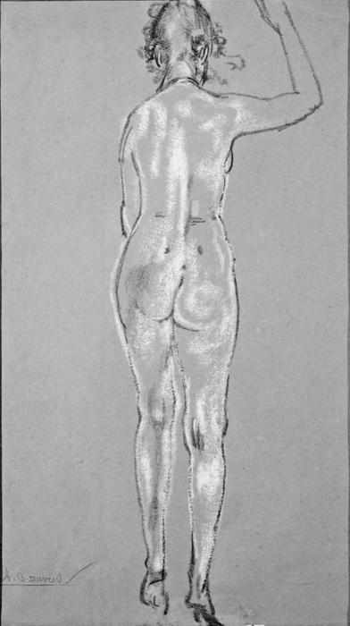 WikiOO.org - Encyclopedia of Fine Arts - Målning, konstverk Arthur Bowen Davies - Nude