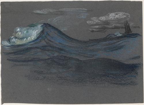 Wikioo.org – La Enciclopedia de las Bellas Artes - Pintura, Obras de arte de Arthur Bowen Davies - Ocean Swells
