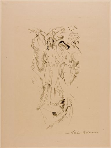 WikiOO.org - Encyclopedia of Fine Arts - Maľba, Artwork Arthur Bowen Davies - Sylvan Pass