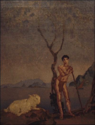 WikiOO.org - Εγκυκλοπαίδεια Καλών Τεχνών - Ζωγραφική, έργα τέχνης Arthur Bowen Davies - The Goatherd