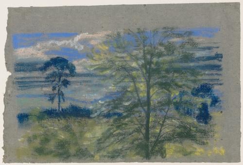 WikiOO.org - Енциклопедия за изящни изкуства - Живопис, Произведения на изкуството Arthur Bowen Davies - Trees and Fields