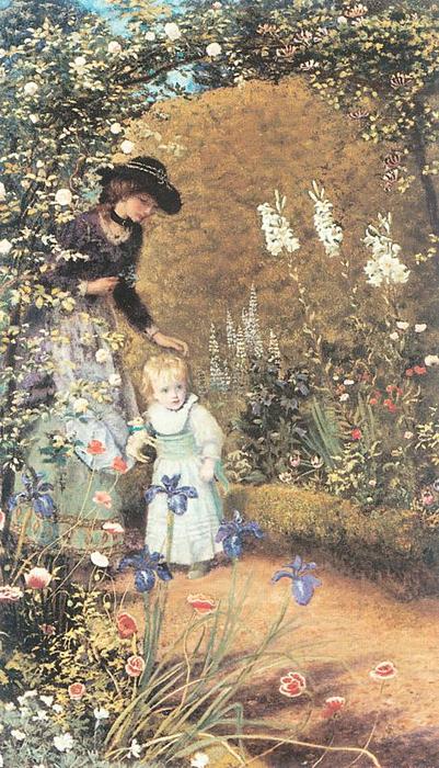 Wikioo.org - The Encyclopedia of Fine Arts - Painting, Artwork by Arthur Hughes - In Wonderland