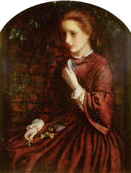 Wikioo.org - The Encyclopedia of Fine Arts - Painting, Artwork by Arthur Hughes - Pansies