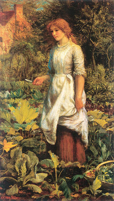 Wikioo.org - The Encyclopedia of Fine Arts - Painting, Artwork by Arthur Hughes - Phyllis
