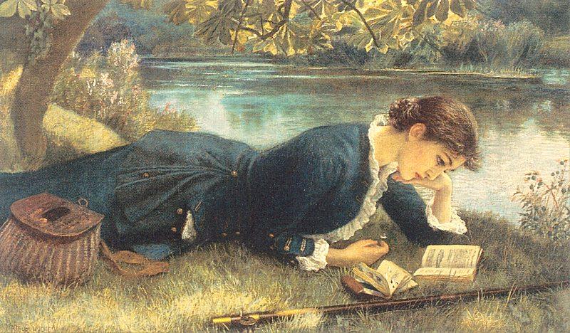 Wikioo.org - The Encyclopedia of Fine Arts - Painting, Artwork by Arthur Hughes - The Compleat Angler