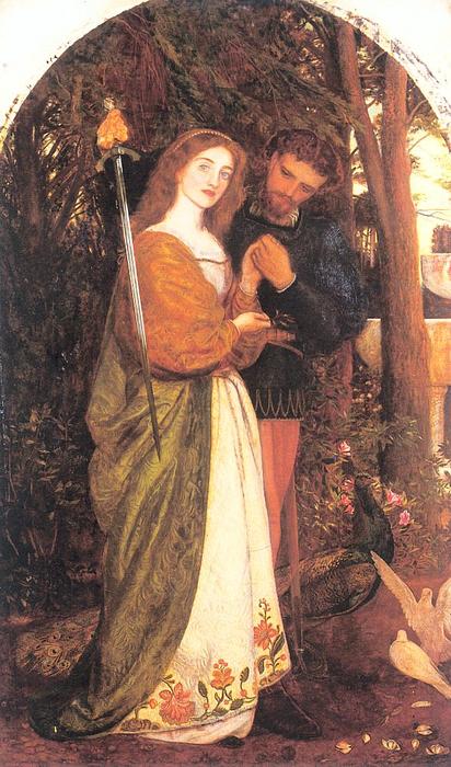 Wikioo.org - The Encyclopedia of Fine Arts - Painting, Artwork by Arthur Hughes - The Guarded Bower