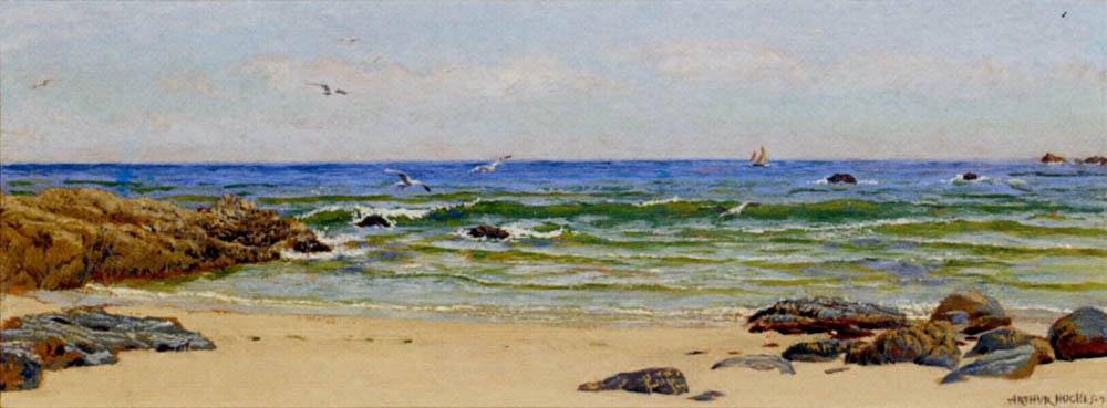WikiOO.org - Encyclopedia of Fine Arts - Maalaus, taideteos Arthur Hughes - The Yellow Sand