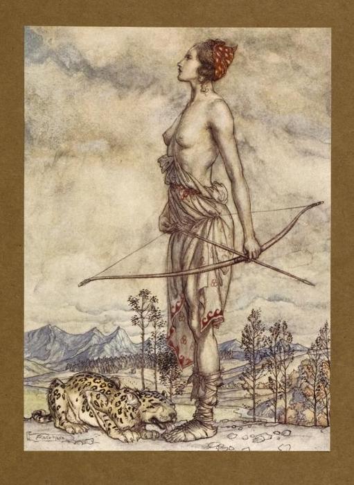 WikiOO.org - Encyclopedia of Fine Arts - Lukisan, Artwork Arthur Rackham - Comus 14