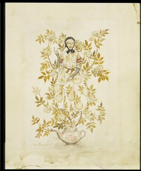 WikiOO.org - Encyclopedia of Fine Arts - Lukisan, Artwork Arthur Rackham - Elder Mother Tree