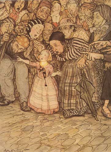 Wikioo.org - The Encyclopedia of Fine Arts - Painting, Artwork by Arthur Rackham - Emperor's New Clothes
