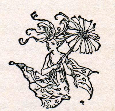 WikiOO.org - Енциклопедія образотворчого мистецтва - Живопис, Картини
 Arthur Rackham - Fairy with parasol