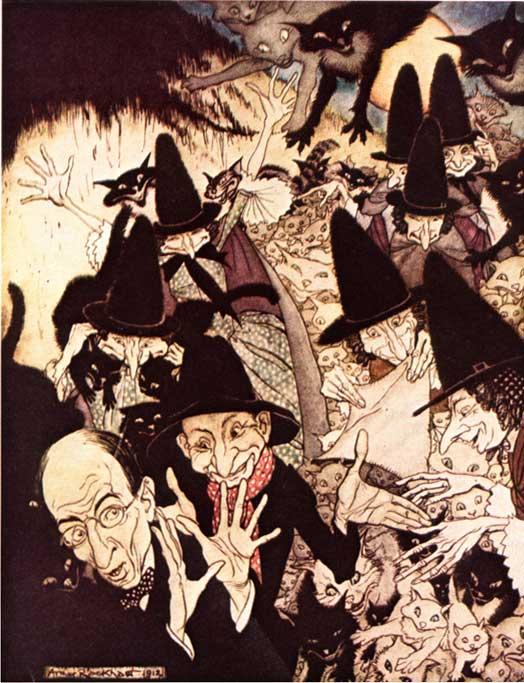 Wikioo.org - The Encyclopedia of Fine Arts - Painting, Artwork by Arthur Rackham - Going to St Ives