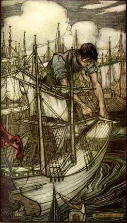 WikiOO.org - Encyclopedia of Fine Arts - Lukisan, Artwork Arthur Rackham - Gulliver