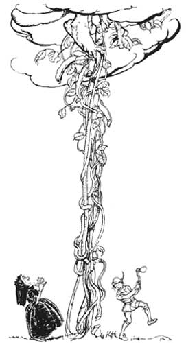WikiOO.org - Enciklopedija likovnih umjetnosti - Slikarstvo, umjetnička djela Arthur Rackham - Jack and the Beanstalk 4