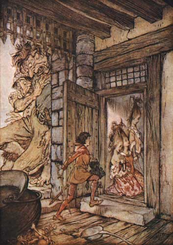 WikiOO.org - Encyclopedia of Fine Arts - Lukisan, Artwork Arthur Rackham - Jack the Giant-Killer 3
