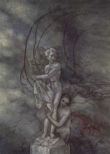 WikiOO.org - Encyclopedia of Fine Arts - Lukisan, Artwork Arthur Rackham - Little Mermaid 1