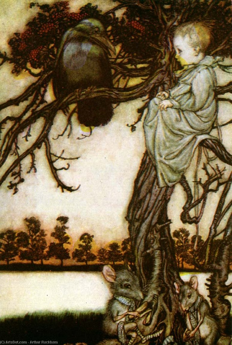 Wikioo.org – L'Enciclopedia delle Belle Arti - Pittura, Opere di Arthur Rackham - Peter Pan nei giardini di Kensington 2