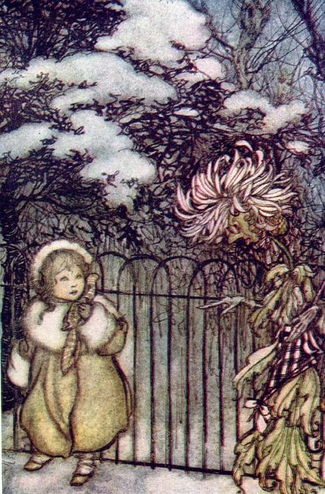 Wikioo.org – L'Enciclopedia delle Belle Arti - Pittura, Opere di Arthur Rackham - Peter Pan nei giardini di Kensington 5