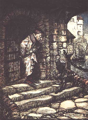 Wikioo.org - The Encyclopedia of Fine Arts - Painting, Artwork by Arthur Rackham - Puss In Boots