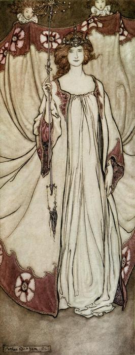 WikiOO.org - Encyclopedia of Fine Arts - Lukisan, Artwork Arthur Rackham - Queen Mab