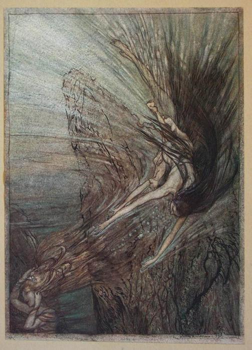 Wikioo.org - The Encyclopedia of Fine Arts - Painting, Artwork by Arthur Rackham - The ring of the nibelung 1