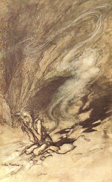 WikiOO.org - Enciklopedija likovnih umjetnosti - Slikarstvo, umjetnička djela Arthur Rackham - The ring of the nibelung 10