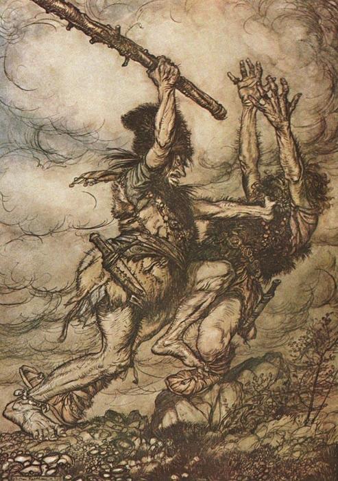 Wikioo.org - The Encyclopedia of Fine Arts - Painting, Artwork by Arthur Rackham - The ring of the nibelung 15