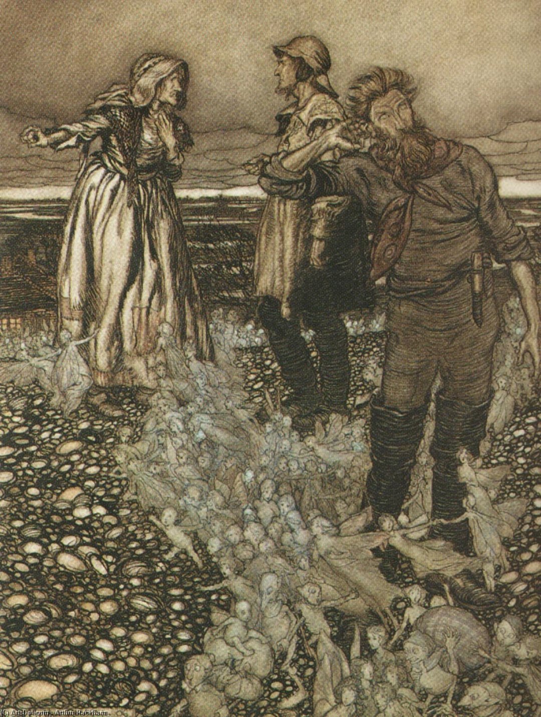Wikioo.org - The Encyclopedia of Fine Arts - Painting, Artwork by Arthur Rackham - The ring of the nibelung 16