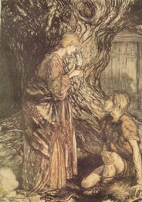 WikiOO.org - Enciklopedija likovnih umjetnosti - Slikarstvo, umjetnička djela Arthur Rackham - The ring of the nibelung 18