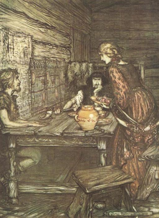 Wikioo.org - Die Enzyklopädie bildender Kunst - Malerei, Kunstwerk von Arthur Rackham - Der ring von dem `nibelung` 19