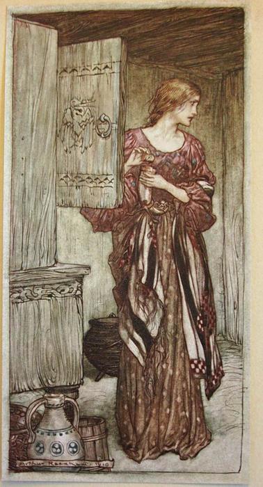 WikiOO.org - Encyclopedia of Fine Arts - Lukisan, Artwork Arthur Rackham - The ring of the nibelung 20