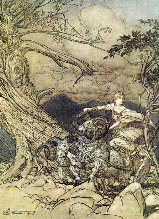 WikiOO.org - Encyclopedia of Fine Arts - Lukisan, Artwork Arthur Rackham - The ring of the nibelung 23