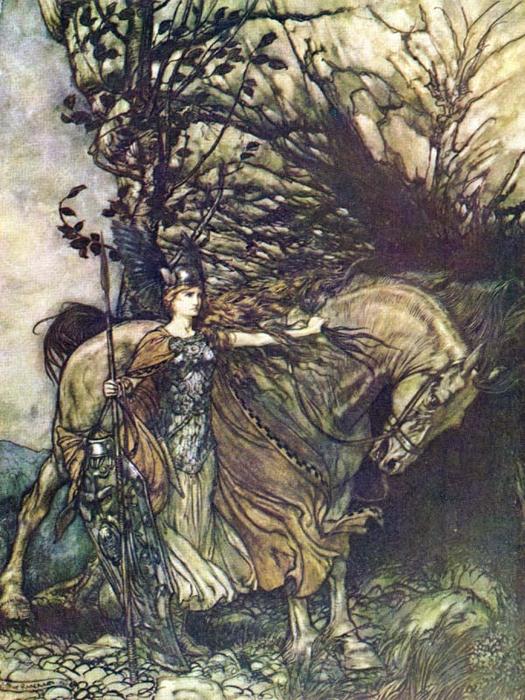 Wikioo.org - The Encyclopedia of Fine Arts - Painting, Artwork by Arthur Rackham - The ring of the nibelung 27