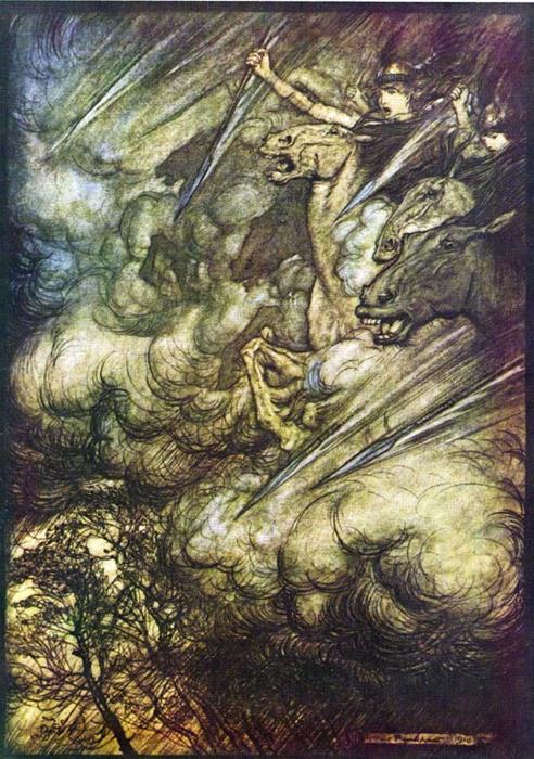 Wikioo.org - The Encyclopedia of Fine Arts - Painting, Artwork by Arthur Rackham - The ring of the nibelung 28