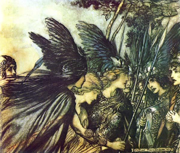 Wikioo.org - The Encyclopedia of Fine Arts - Painting, Artwork by Arthur Rackham - The ring of the nibelung 29