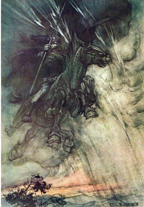 Wikioo.org - The Encyclopedia of Fine Arts - Painting, Artwork by Arthur Rackham - The ring of the nibelung 31