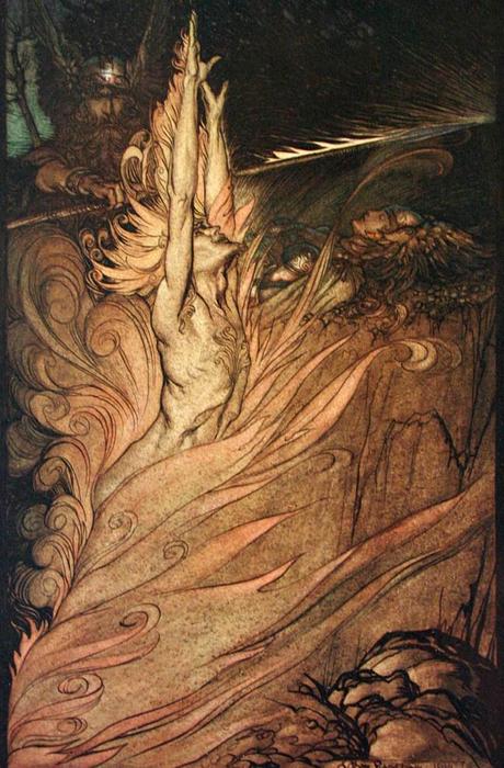 WikiOO.org - Encyclopedia of Fine Arts - Lukisan, Artwork Arthur Rackham - The ring of the nibelung 32