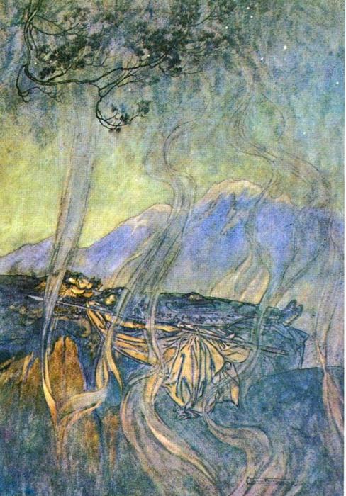 Wikioo.org - The Encyclopedia of Fine Arts - Painting, Artwork by Arthur Rackham - The ring of the nibelung 34