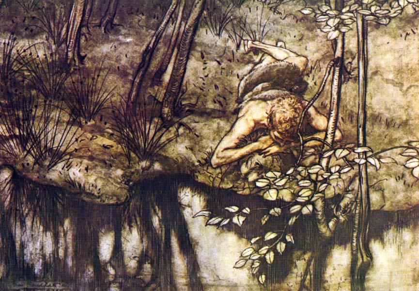 Wikioo.org – L'Enciclopedia delle Belle Arti - Pittura, Opere di Arthur Rackham - Il anello del `nibelung` 38