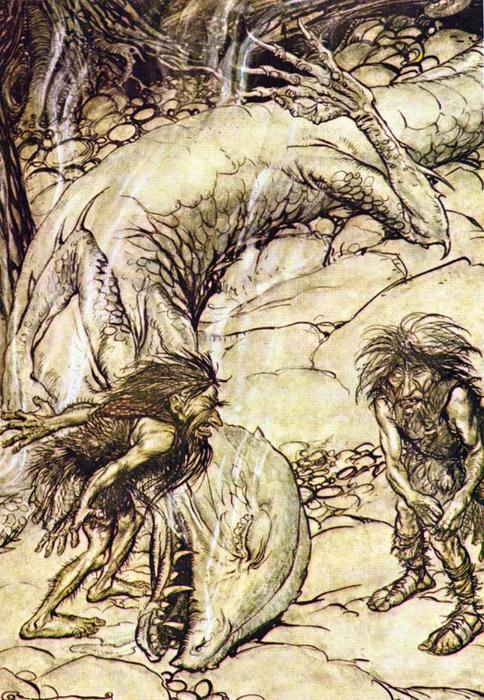 Wikioo.org - The Encyclopedia of Fine Arts - Painting, Artwork by Arthur Rackham - The ring of the nibelung 46